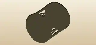 太鼓のシルエット