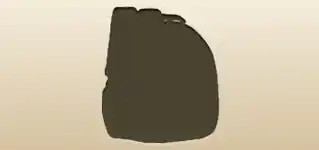 リュックキャリーのシルエット