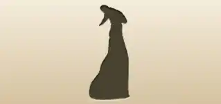 スプレーボトルのシルエット