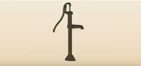 Street Water Pump silhouette