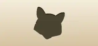 アライグマのシルエット