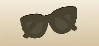 サングラスのシルエット