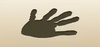 手形のシルエット