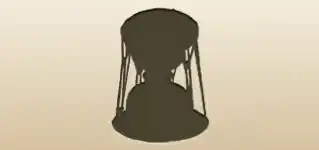 太鼓のシルエット