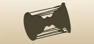 太鼓のシルエット
