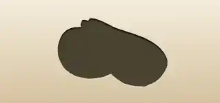 アボカドのシルエット
