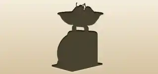 はかりのシルエット