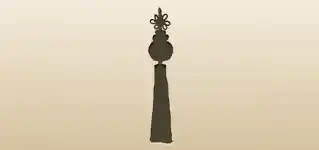 ノリゲ飾りのシルエット