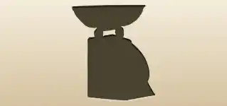 はかりのシルエット