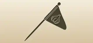 旗のシルエット