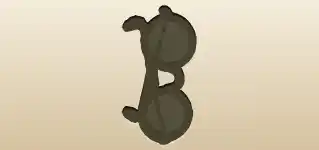 サングラスのシルエット