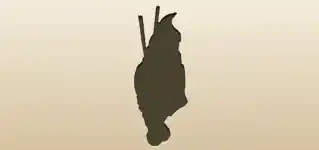 アイスクリームのシルエット