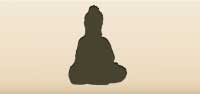 Buddha silhouette