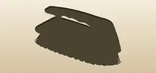 ブラシのシルエット