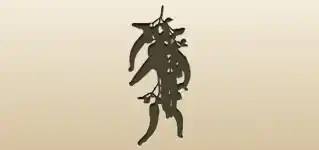 唐辛子のシルエット