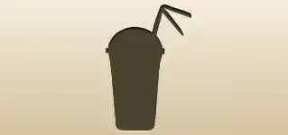 カクテルのシルエット