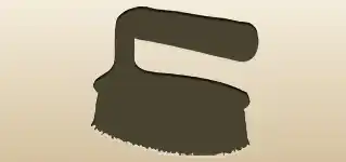 ブラシのシルエット
