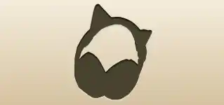 ヘッドフォンのシルエット