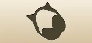 ヘッドフォンのシルエット