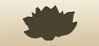 蓮のシルエット