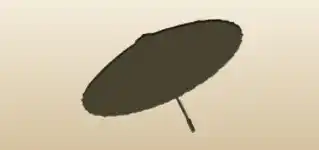 かさのシルエット
