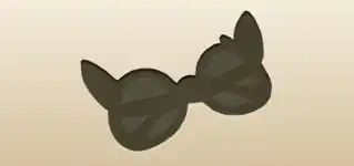 サングラスのシルエット