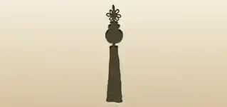ノリゲ飾りのシルエット