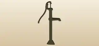 給水ポンプのシルエット