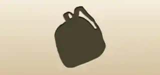 リュックキャリーのシルエット