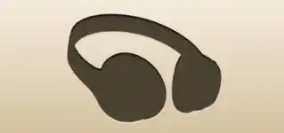 ヘッドフォンのシルエット