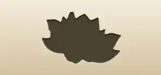 蓮のシルエット