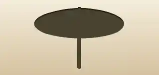 かさのシルエット
