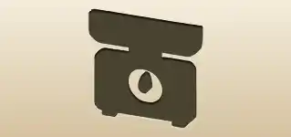 はかりのシルエット