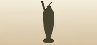 ミルクセーキのシルエット