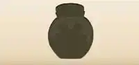 チップ瓶のシルエット