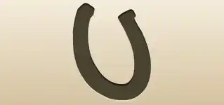蹄鉄のシルエット