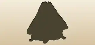 ナプキン立てのシルエット