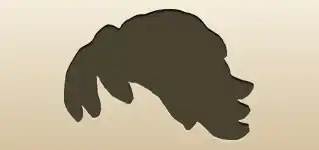 バナナのシルエット