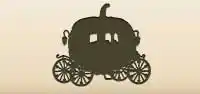 華麗な馬車のシルエット