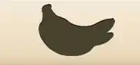 バナナのシルエット