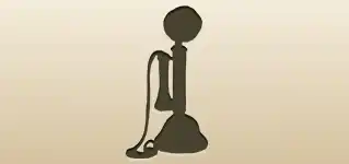 電話のシルエット