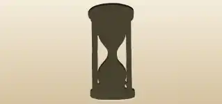 砂時計のシルエット