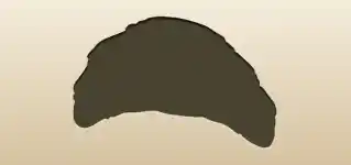 クロワッサンのシルエット