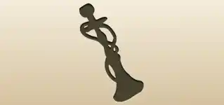 水たばこのシルエット