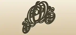 華麗な馬車のシルエット