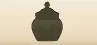 チップ瓶のシルエット