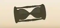 砂時計のシルエット