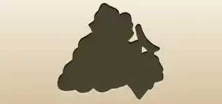 ブドウのシルエット