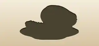 パパイヤのシルエット