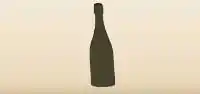 シャンパンのシルエット